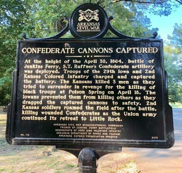 CONFEDERATE CANNONS CAPTURED WAR MEMORIAL MARKER