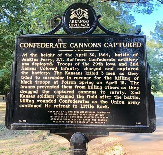 CONFEDERATE CANNONS CAPTURED WAR MEMORIAL MARKER
