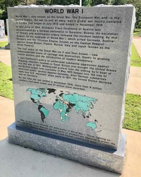 BALDWIN COUNTY WORLD WAR I MEMORIAL BACK