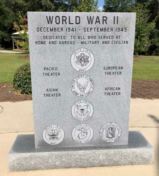 BALDWIN COUNTY WORLD WAR II MEMORIAL FRONT