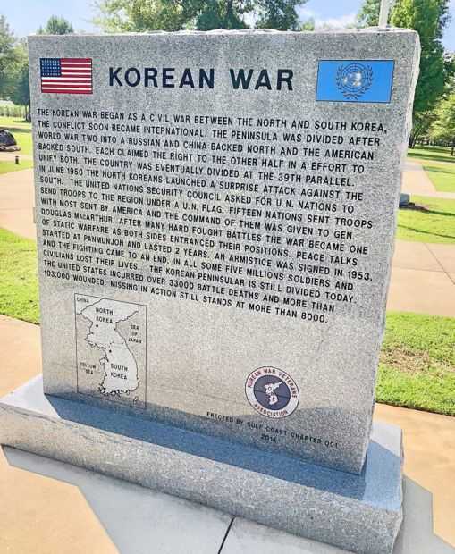 BALDWIN COUNTY KOREAN WAR MEMORIAL BACK