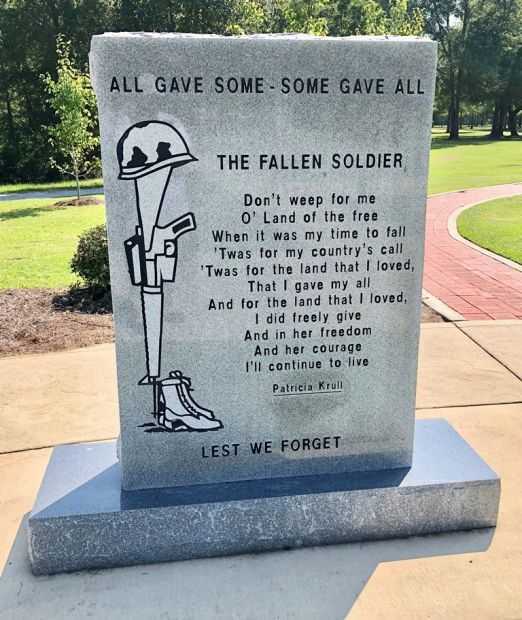 BALDWIN COUNTY ALL GAVE SOME SOME GAVE ALL MEMORIAL FRONT
