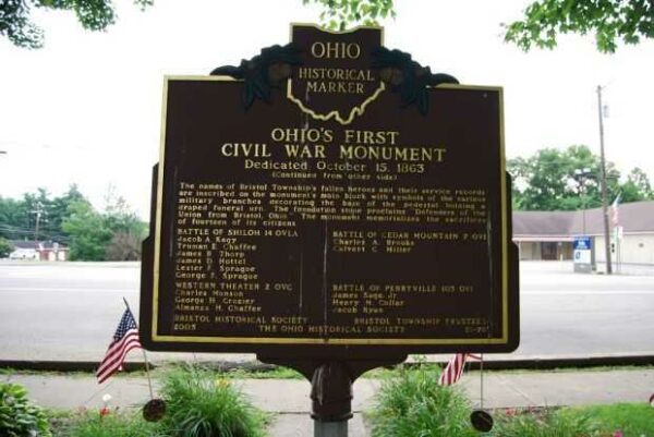 OHIO’S FIRST CIVIL WAR MONUMENT MARKER BACK