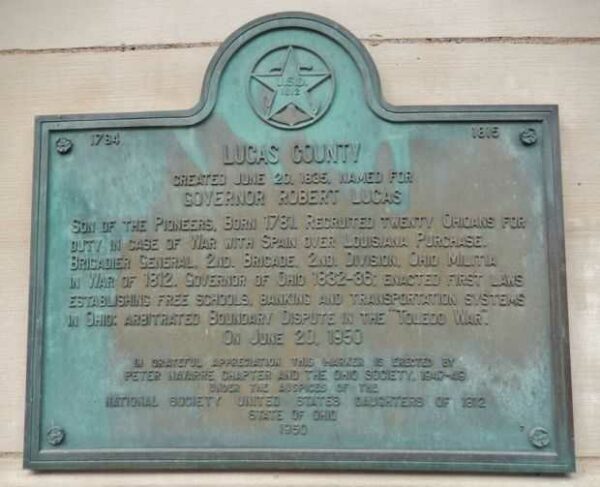 LUCAS COUNTY MEMORIAL PLAQUE