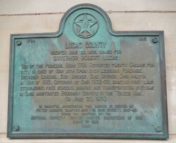 LUCAS COUNTY MEMORIAL PLAQUE