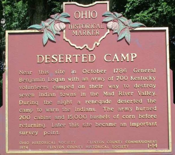 DESERTED CAMP WAR MEMORIAL MARKER