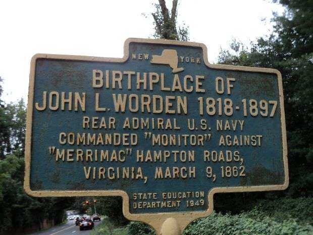 BIRTHPLACE OF JOHN L. WORDEN WAR MEMORIAL MARKER