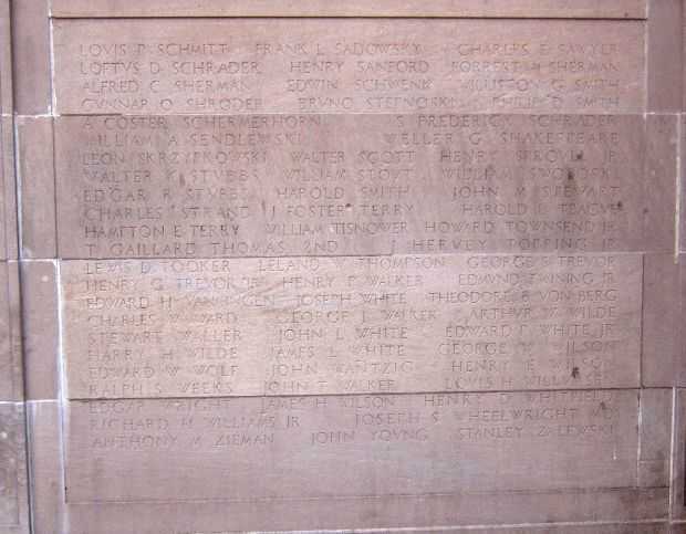 SOUTHAMPTON WORLD WAR I MEMORIAL HONOR ROLL STONE D