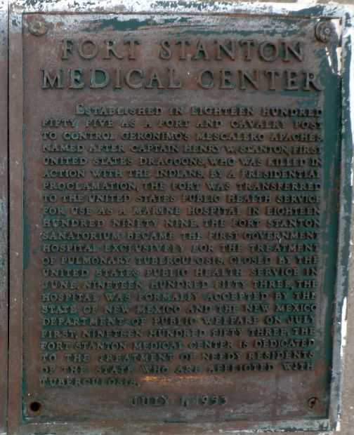 FORT STANTON MEDICAL CENTER MEMORIAL PLAQUE