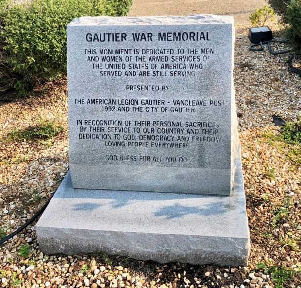 GAUTIER WAR MEMORIAL