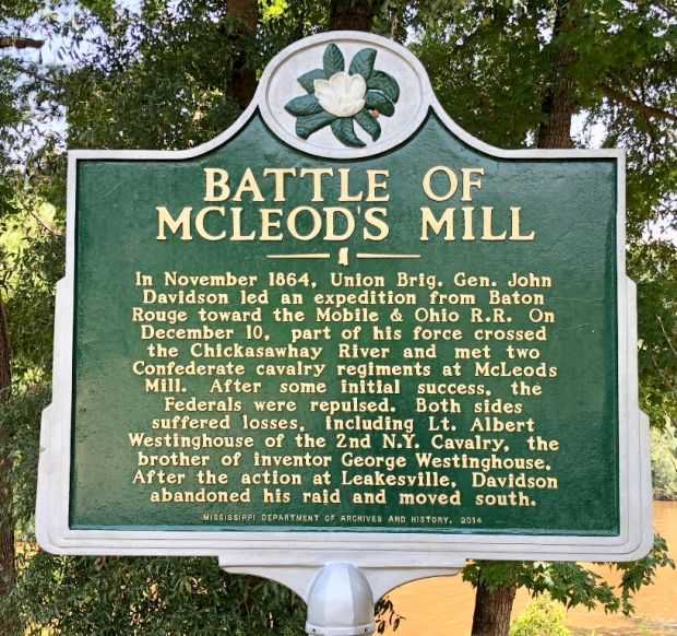 BATTLE OF MCLEOD’S MILL WAR MEMORIAL MARKER
