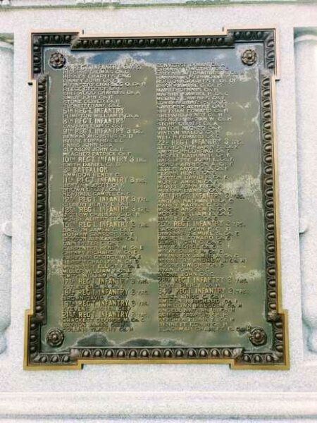 SOUTHBRIDGE CIVIL WAR MEMORIAL PLAQUE D