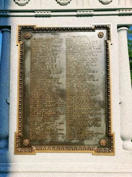 SOUTHBRIDGE CIVIL WAR MEMORIAL PLAQUE C