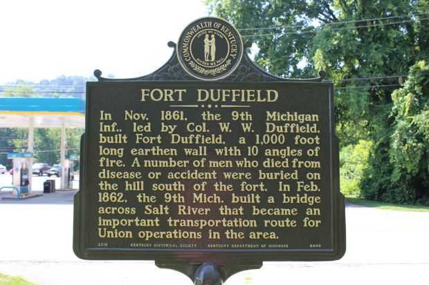 FORT DUFFIELD WAR MEMORIAL MARKER BACK