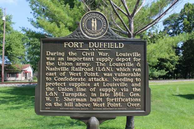 FORT DUFFIELD WAR MEMORIAL MARKER FRONT