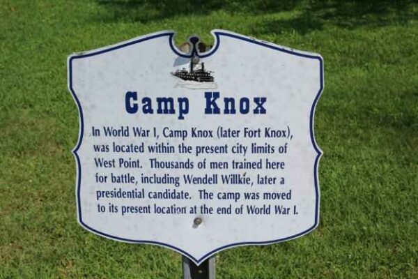 CAMP KNOX WAR MEMORIAL MARKER