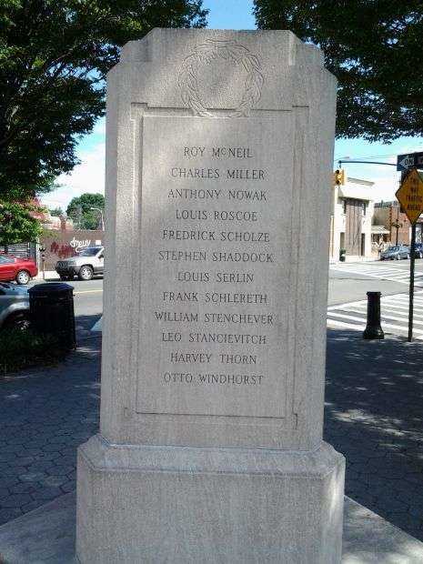 MASPETH WORLD WAR I MEMORIAL RIGHT SIDE