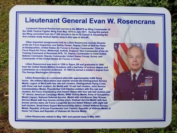 LIEUTENANT GENERAL EVAN W. ROSENCRANS MEMORIAL PLAQUE