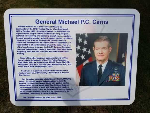 GENERAL MICHAEL P.C. CARNS MEMORIAL PLAQUE