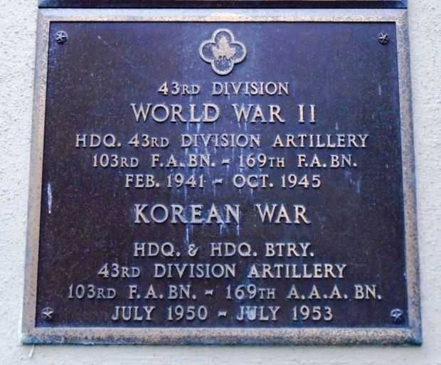STATE ARSENAL WORLD WAR II AND KOREAN WAR MEMORIAL PLAQUE