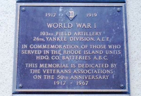 STATE ARSENAL WORLD WAR I MEMORIAL PLAQUE