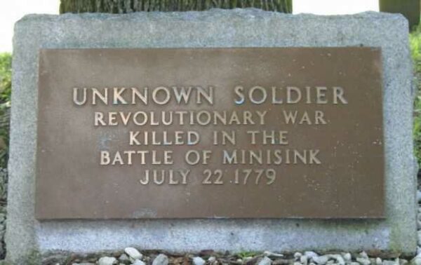 UNKNOWN SOLDIER REVOLUTIONARY WAR MEMORIAL PLAQUE