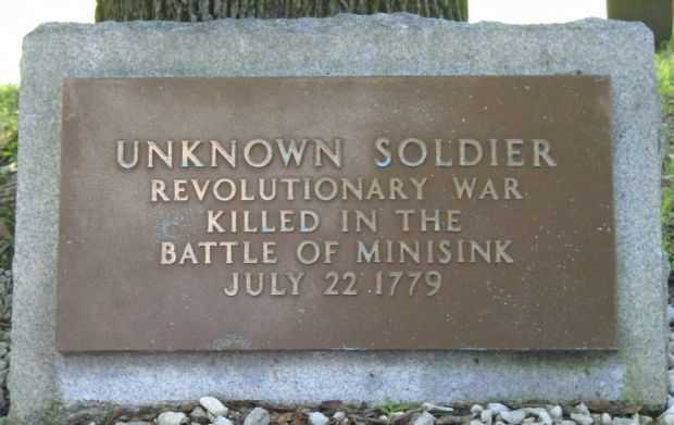 UNKNOWN SOLDIER REVOLUTIONARY WAR MEMORIAL PLAQUE