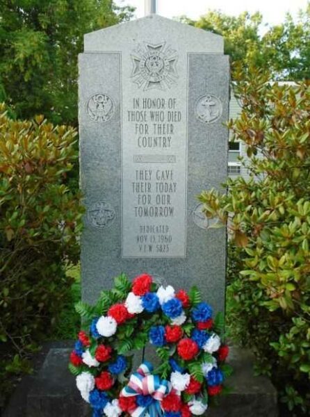 V.F.W. POST 5823 WAR MEMORIAL