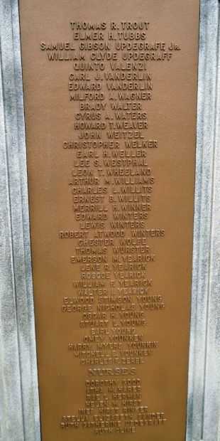 SEVENTH AND ELEVENTH WARDS WORLD WAR MEMORIAL  PLAQUE I