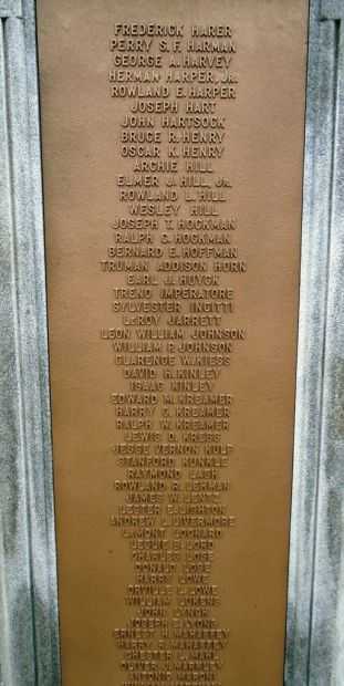 SEVENTH AND ELEVENTH WARDS WORLD WAR MEMORIAL  PLAQUE F
