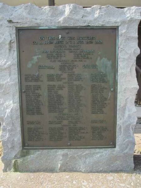 CO. A. 148TH REGT. P.V.I. WAR MEMORIAL
