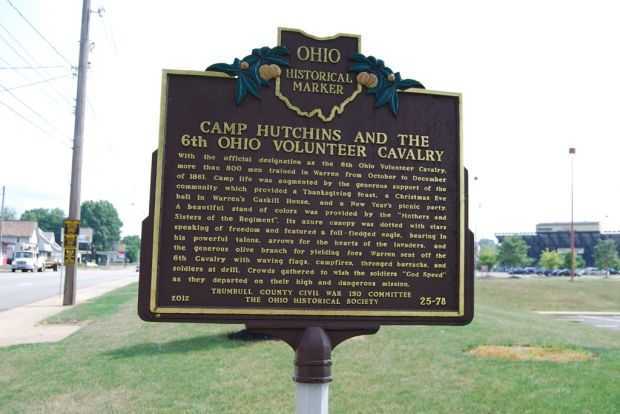 CAMP HUTCHINS AND THE 6TH OHIO VOLUNTEER CAVALRY MEMORIAL MARKER