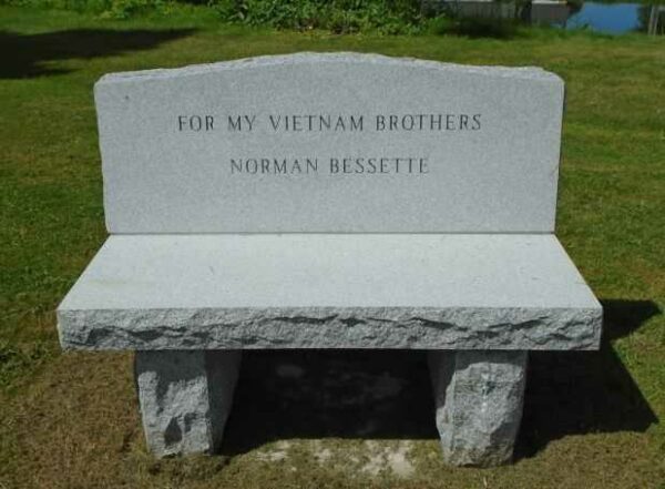 FOR MY VIETNAM BROTHERS WAR MEMORIAL BENCH
