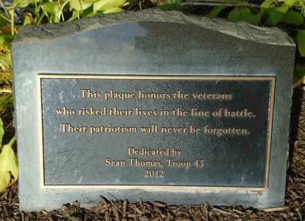 SEAN THOMAS, TROOP 43 WAR MEMORIAL