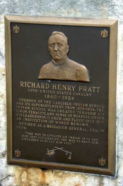 RICHARD HENRY PRATT MEMORIAL PLAQUE