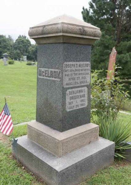 JOSEPH C. MCELROY WAR MEMORIAL CEMETERY STONE