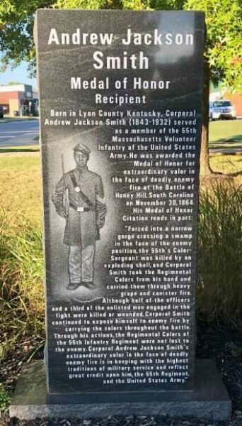ANDREW JACKSON SMITH MEDAL OF HONOR WAR MEMORIAL