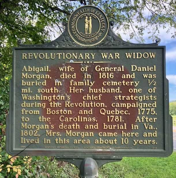REVOLUTIONARY WAR WIDOW MEMORIAL MARKER