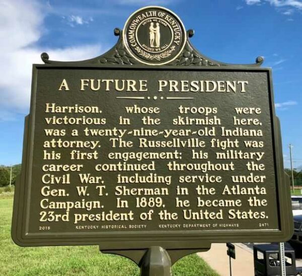 A FUTURE PRESIDENT MEMORIAL MARKER