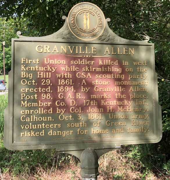 GRANVILLE ALLEN WAR MEMORIAL MARKER