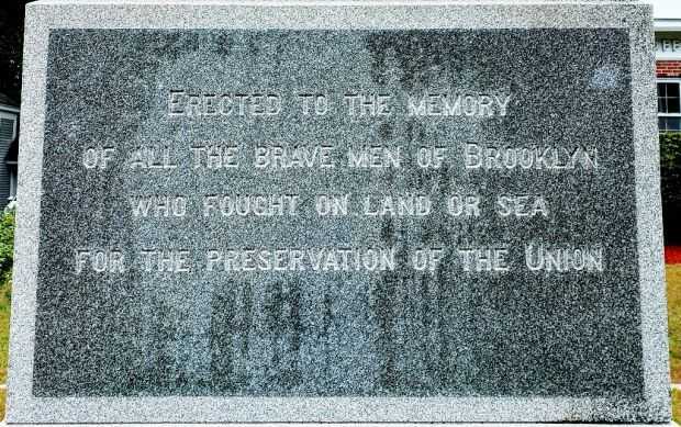 BROOKLYN, CT. CIVIL WAR MEMORIAL DEDICATION STONE