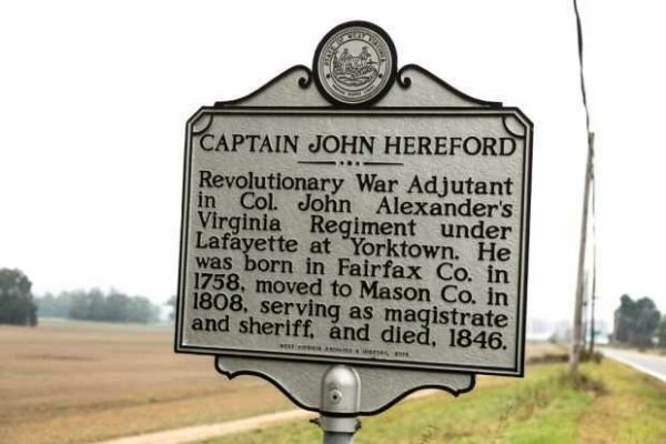 CAPTAIN JOHN HEREFORD REVOLUTIONARY WAR MEMORIAL MARKER
