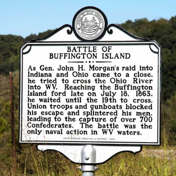 BATTLE OF BUFFINGTON ISLAND WAR MEMORIAL MARKER