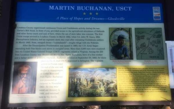 MARTIN BUCHANAN, USCT WAR MEMORIAL PLAQUE