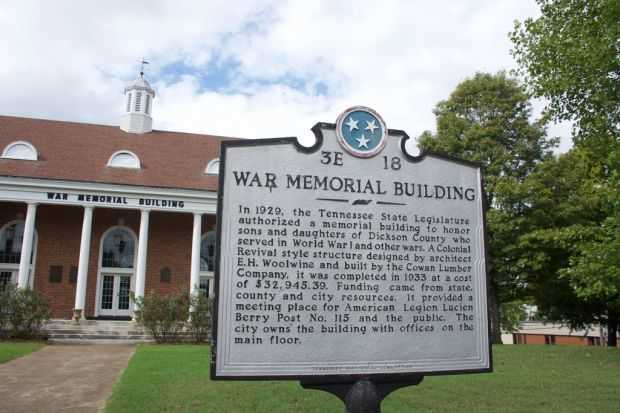WAR MEMORIAL BUILDING MARKER