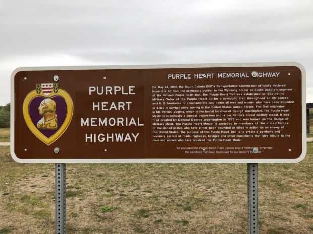 PURPLE HEART MEMORIAL HIGHWAY WASTA, SD