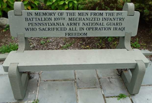 1ST BATTALION 109TH MECHANIZED INFANTRY WAR MEMORIAL BENCH