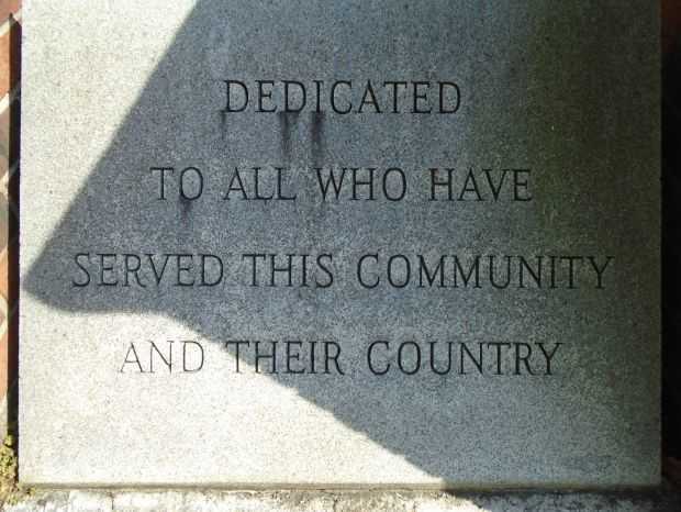 PITTSTON VETERANS MEMORIAL DEDICATION STONE