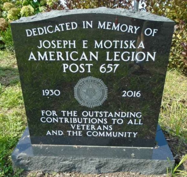 JOSEPH E MOTISKA AMERICAN LEGION POST 657 MEMORIAL