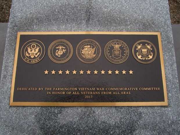 FARMINGTON ALL VETERANS MEMORIAL PLAQUE